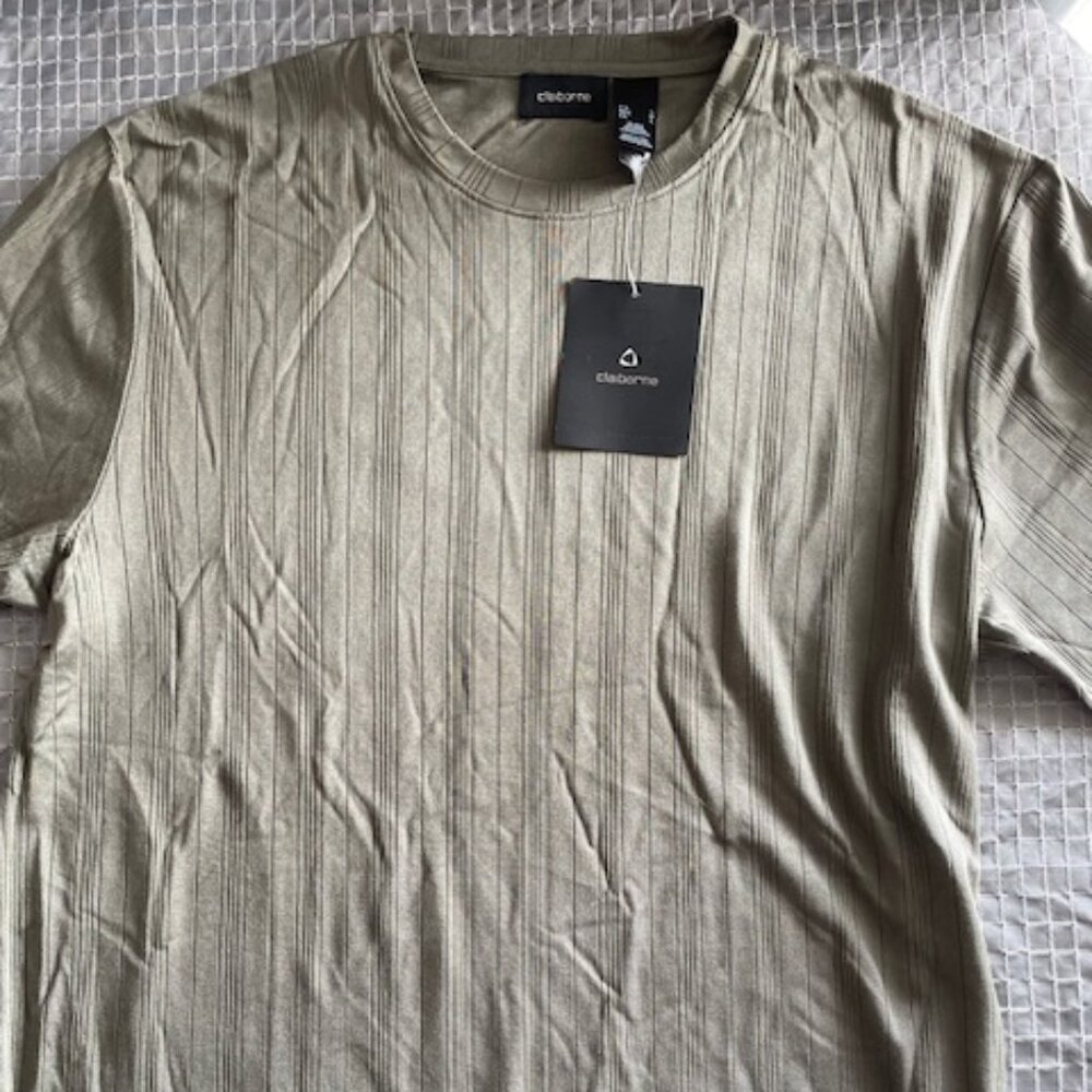 Claiborne T-shirt size L NEW mix of cotton and silk
